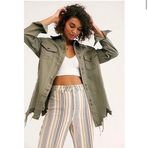 FREE PEOPLE MOON CHILD DISTRESSED JACKET SIZE SMALL